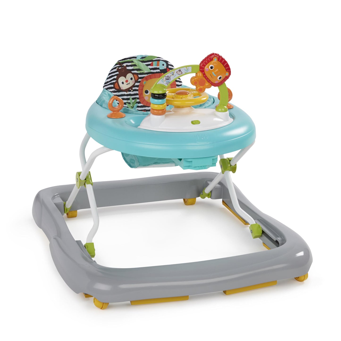 Bright Starts Zig Zag Zebra Walker with Easy Fold Frame for Storage, Ages 6 months +