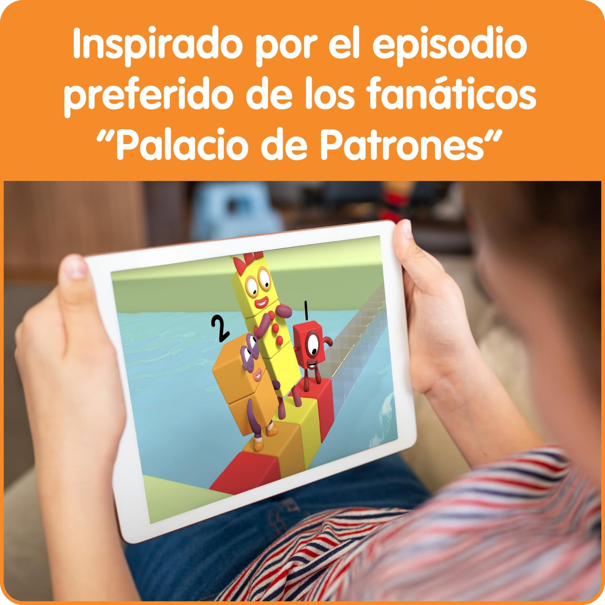 hand2mind Numberblocks Race to Pattern Palace! Juego de Mesa, Juguete de Matemáticas Preescolar, Juegos de Aprendizaje en el Jardín Infantil, Juegos Educativos para la Noche de Juegos Familiares