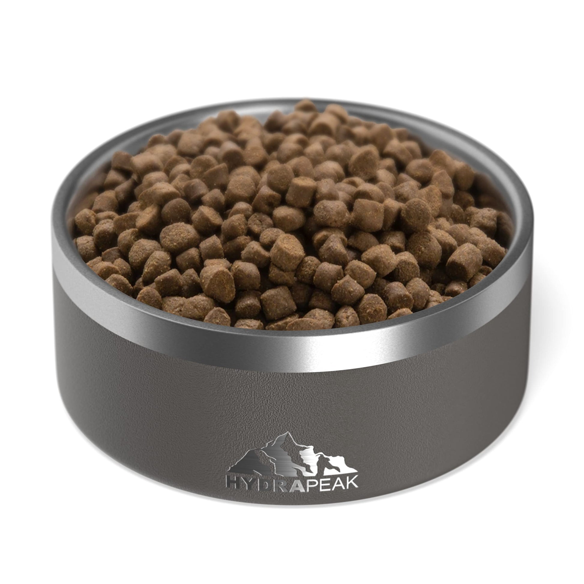 Hydrapeak Cuenco para perro, cuencos antideslizantes de acero inoxidable para agua o comida (4 tazas, grafito)