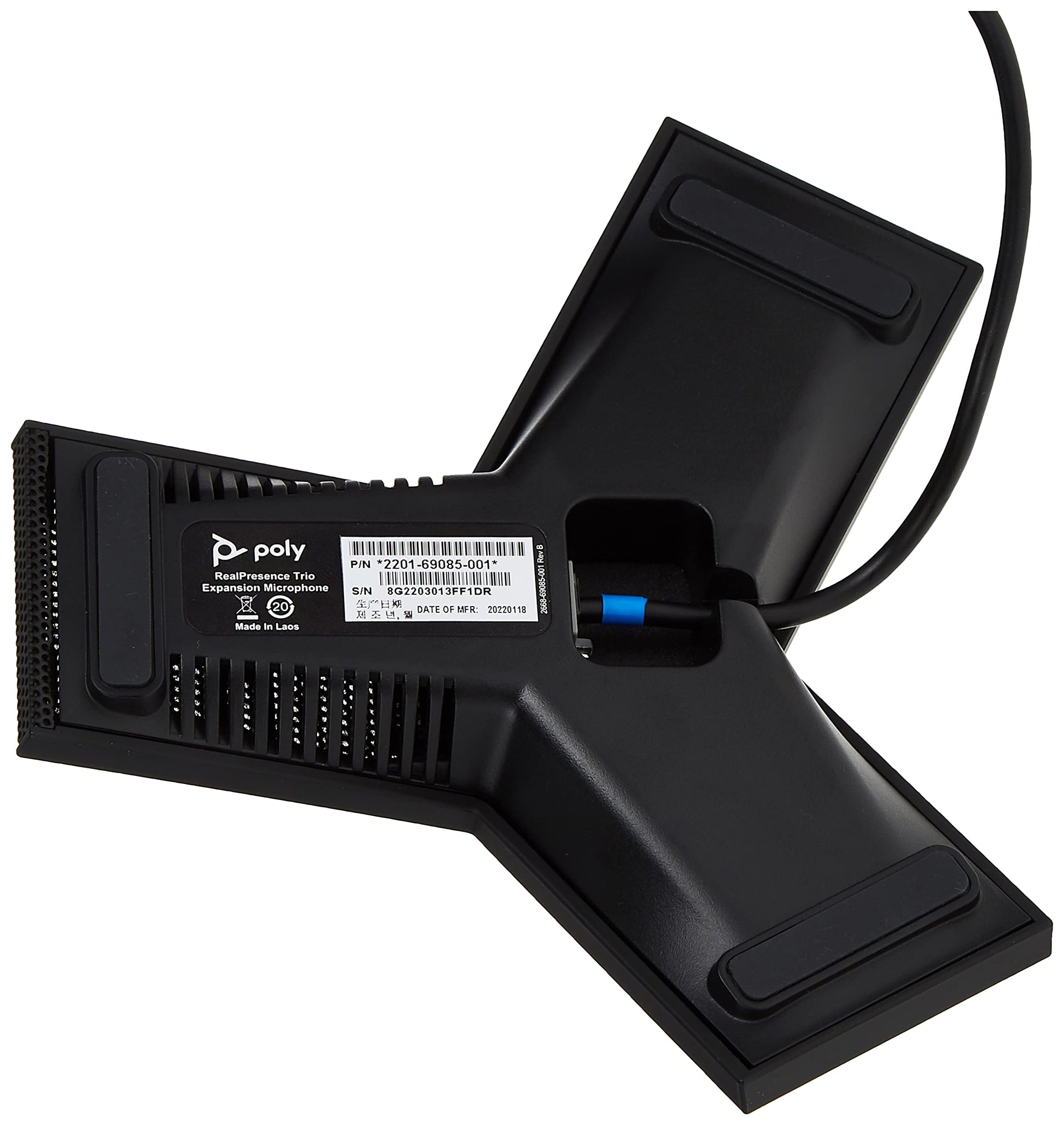 Micrófonos Externos Polycom Realpresence Trio 8800 Negro, Pack de 2 Unidades