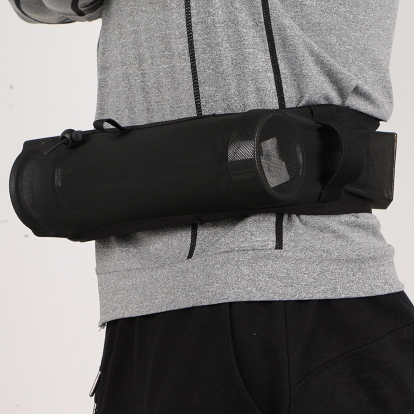 Riñonera Deportiva QERPON Negra para Correr, Ciclismo y Senderismo