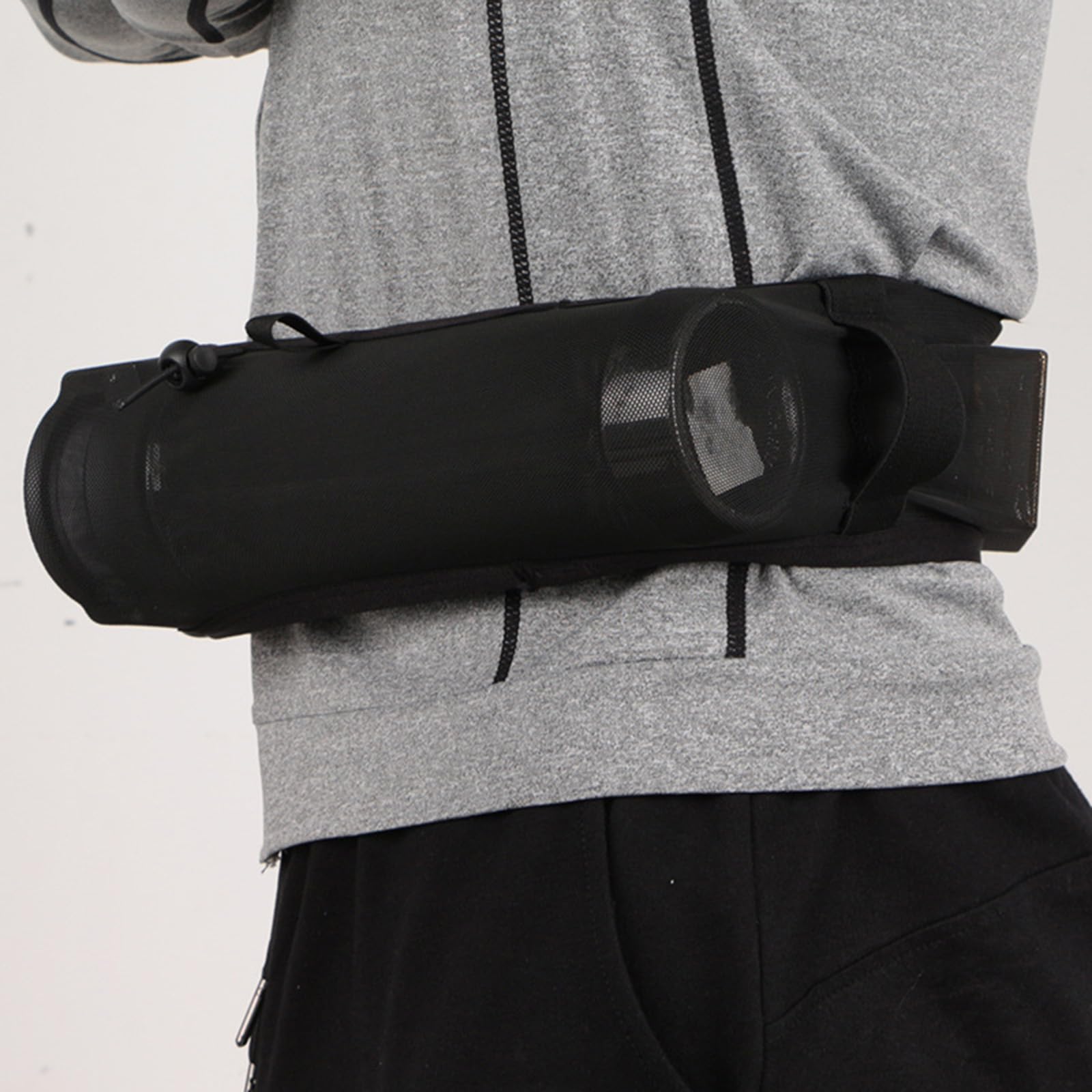 Riñonera Deportiva QERPON Negra para Correr, Ciclismo y Senderismo