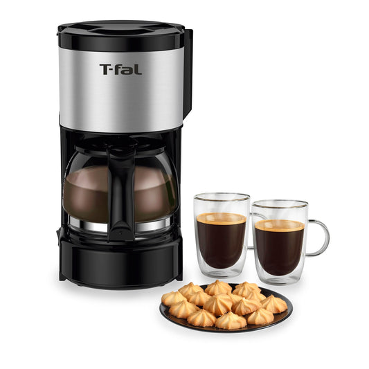 Cafetera T-fal Heliora Inoxidable con Sistema Antigoteo para 6 Tazas