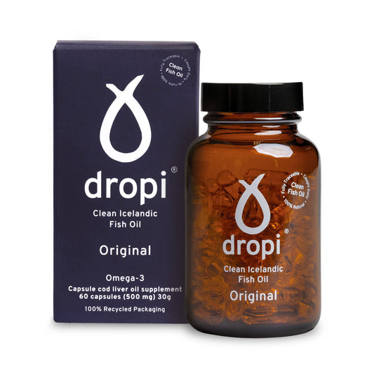 Dropi Pure Icelandic Extra Virgin Cod Liver Oil Capsules - by Dropi