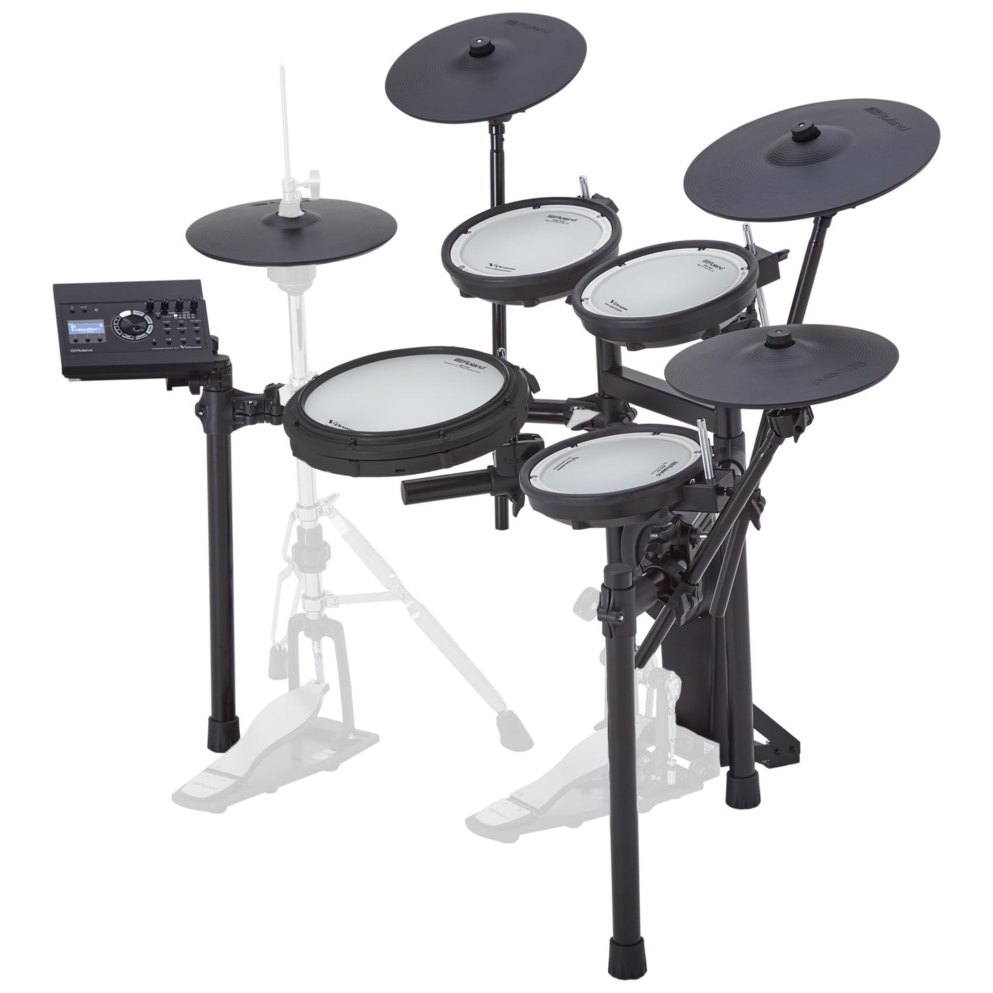 Kit de batería Roland Ultimate Generation 2 V Quiet blanco 5 piezas electrónicos acústico TD-17KVX2 para Hombre