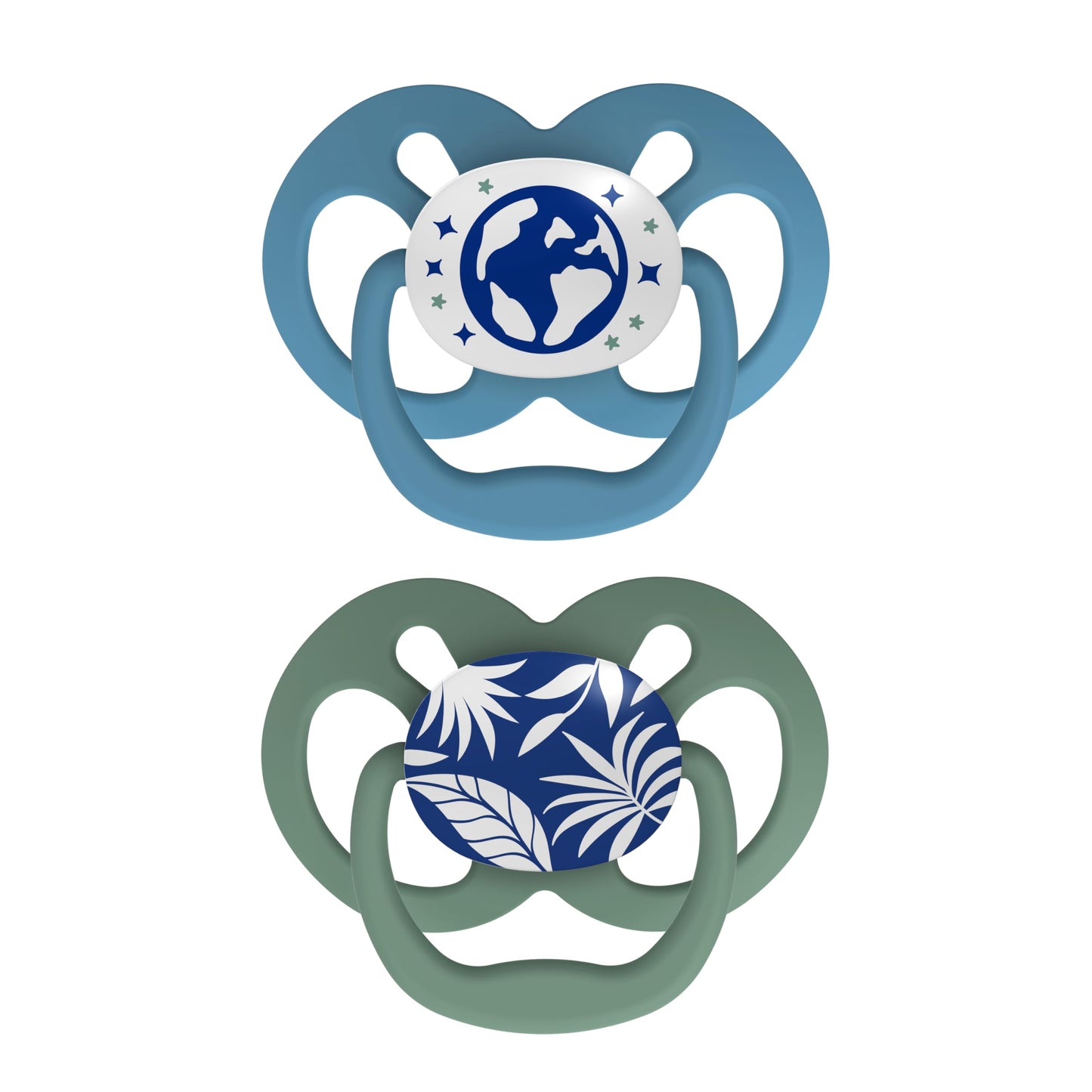 Chupete Dr. Brown's Advantage Azul que Brilla en la Oscuridad 6-12 Meses 2 Piezas