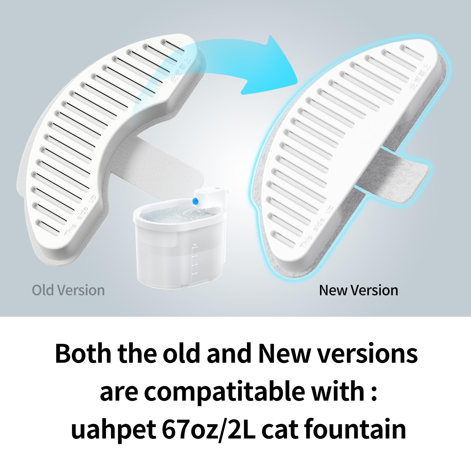 Filtros de Repuesto y Esponjas uahpet para Fuente Automática para Mascotas