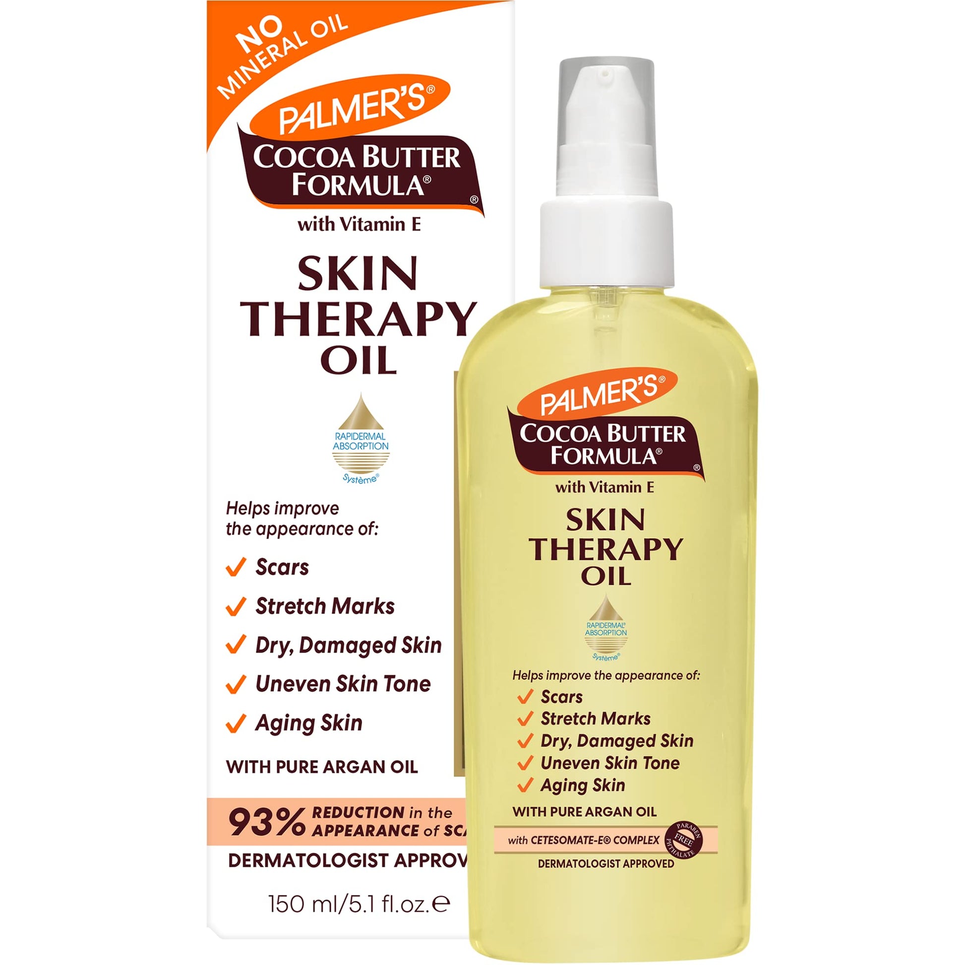 Palmer's Cocoa Butter Formula With Vitamin E, Skin Therapy Oil, 5.1 Fl. Oz (Pack of 3)