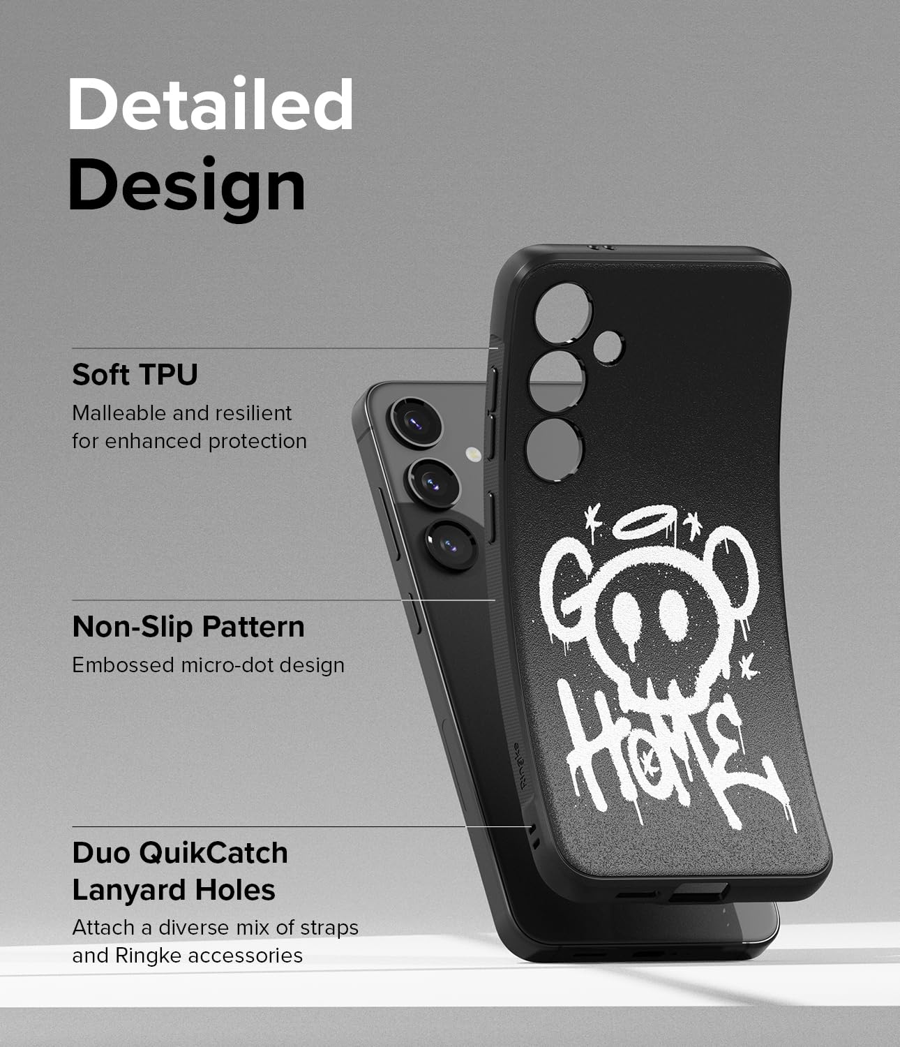 Funda Samsung Galaxy S24 Plus Ringke Onyx Graffiti 2 Antihuellas y Antideslizante