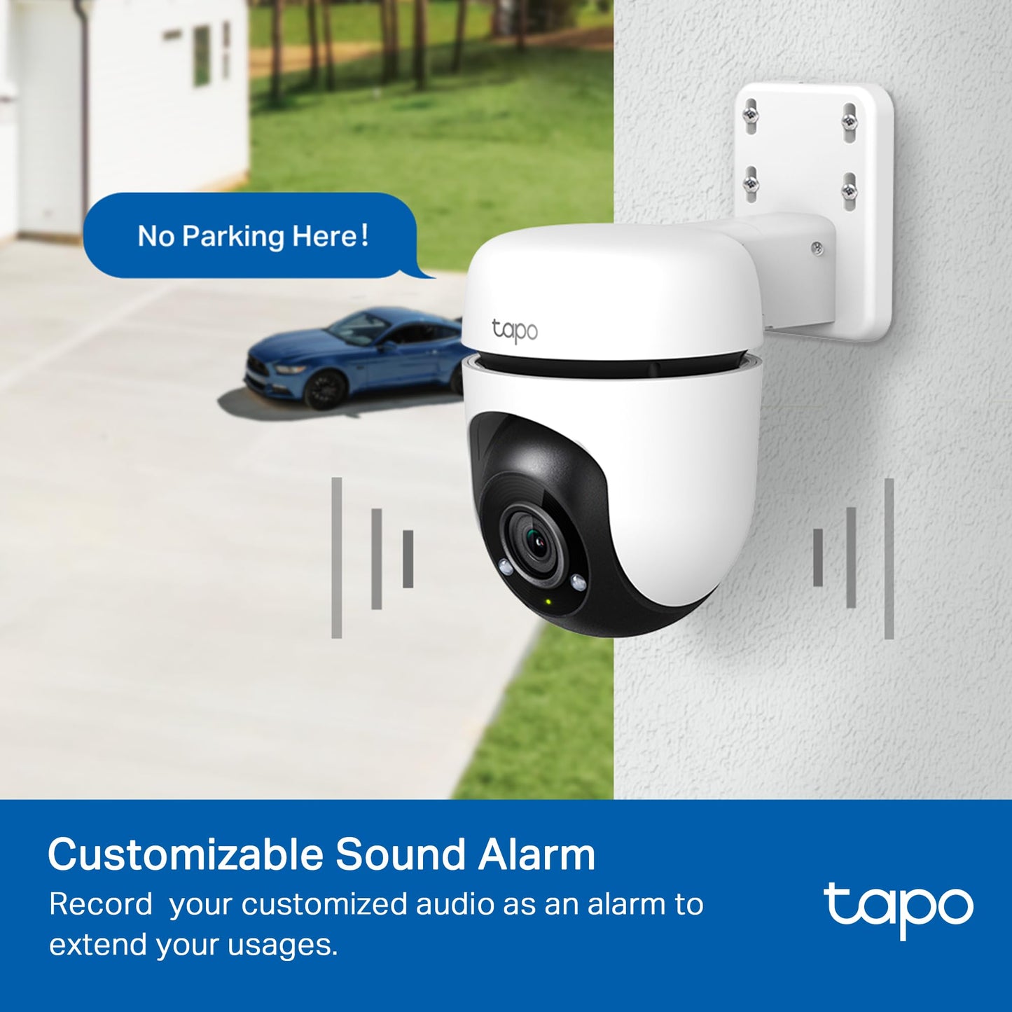 Cámara de Seguridad Wi-Fi TP-Link Tapo Nueva Generación 1080P con Visión Nocturna y Detección de Movimiento para Exteriores