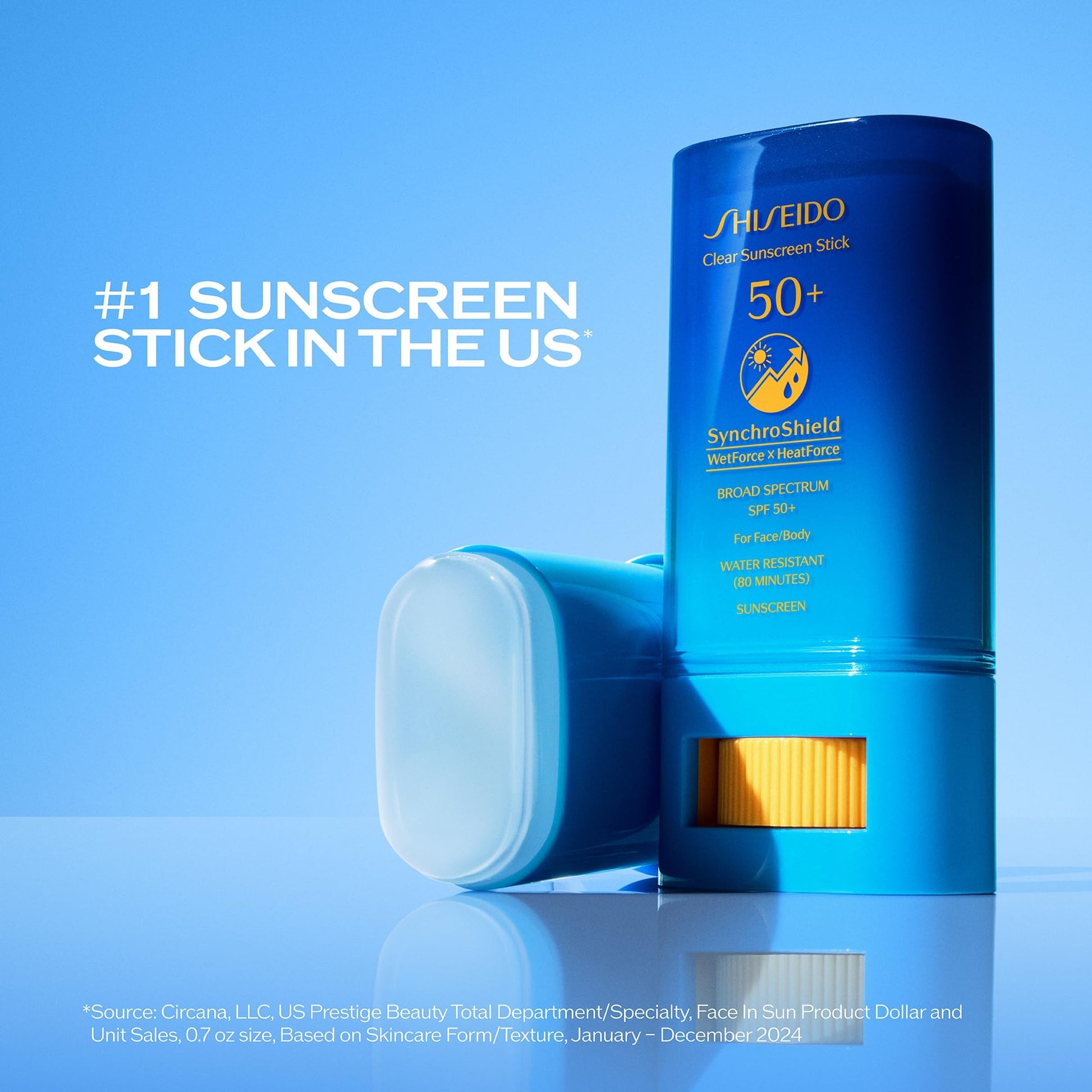 Clear Sunscreen Stick SPF 50 Plus by Shiseido for Unisex - 0.7 oz Sunscreen