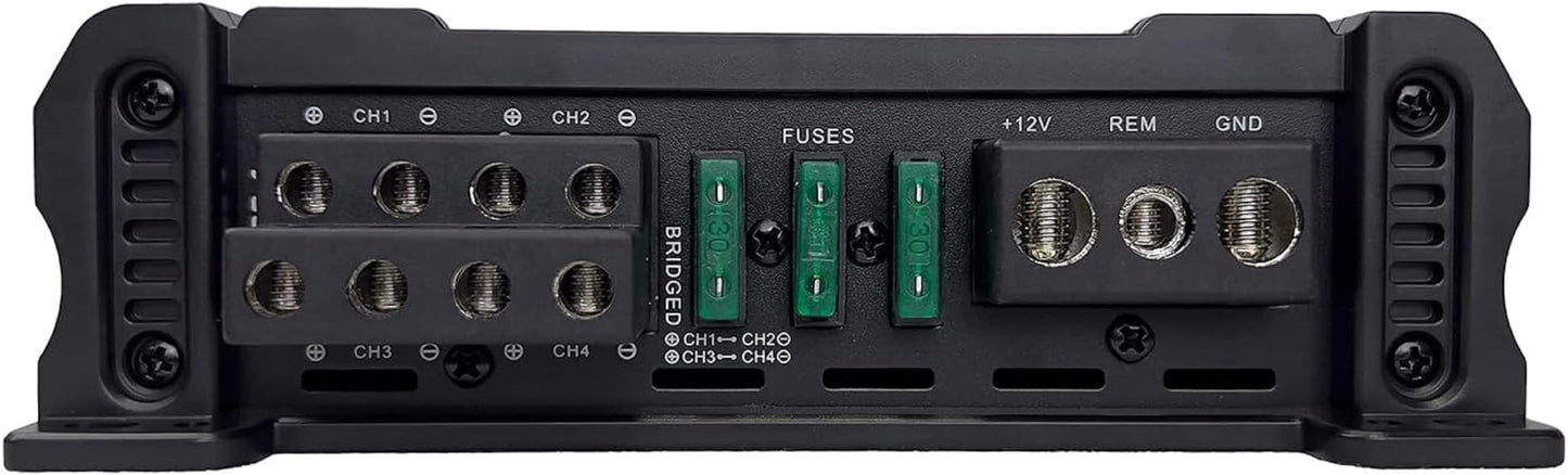 Amplificador de Audio para Coche Orion Cobalt Azul, 4 Canales Clase A/B, 1750 W RMS, 3500 W Max, Potencia de Graves MOSFET para Subwoofer Estéreo de 2 Ohmios Estable