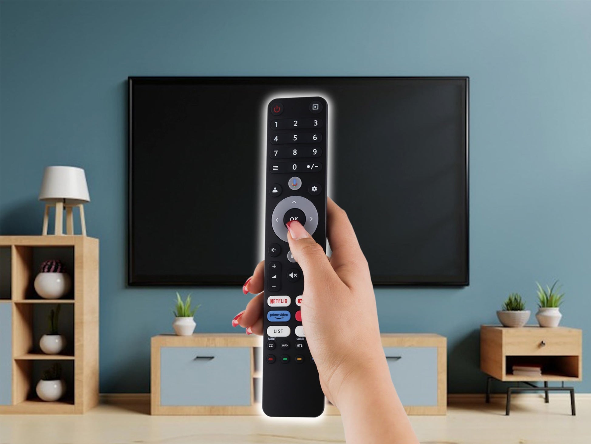 CONTROL EXPERT Control Remoto Hyundai 4k Smart TV Directo Pantalla HYLED5020G4KM Google TV