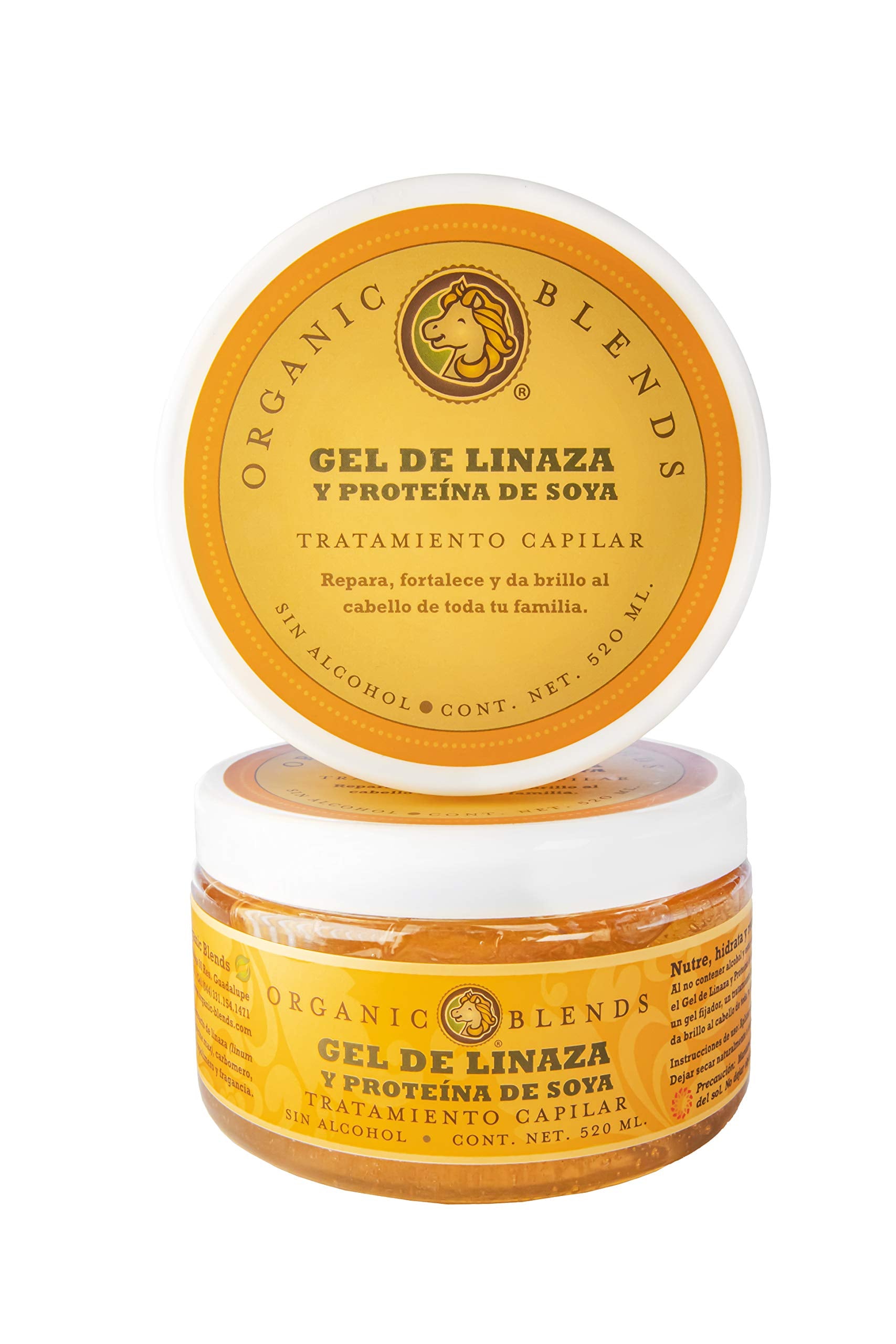 KEESON Gel de Linaza (Kit de 2 Piezas de 520ml c/u)
