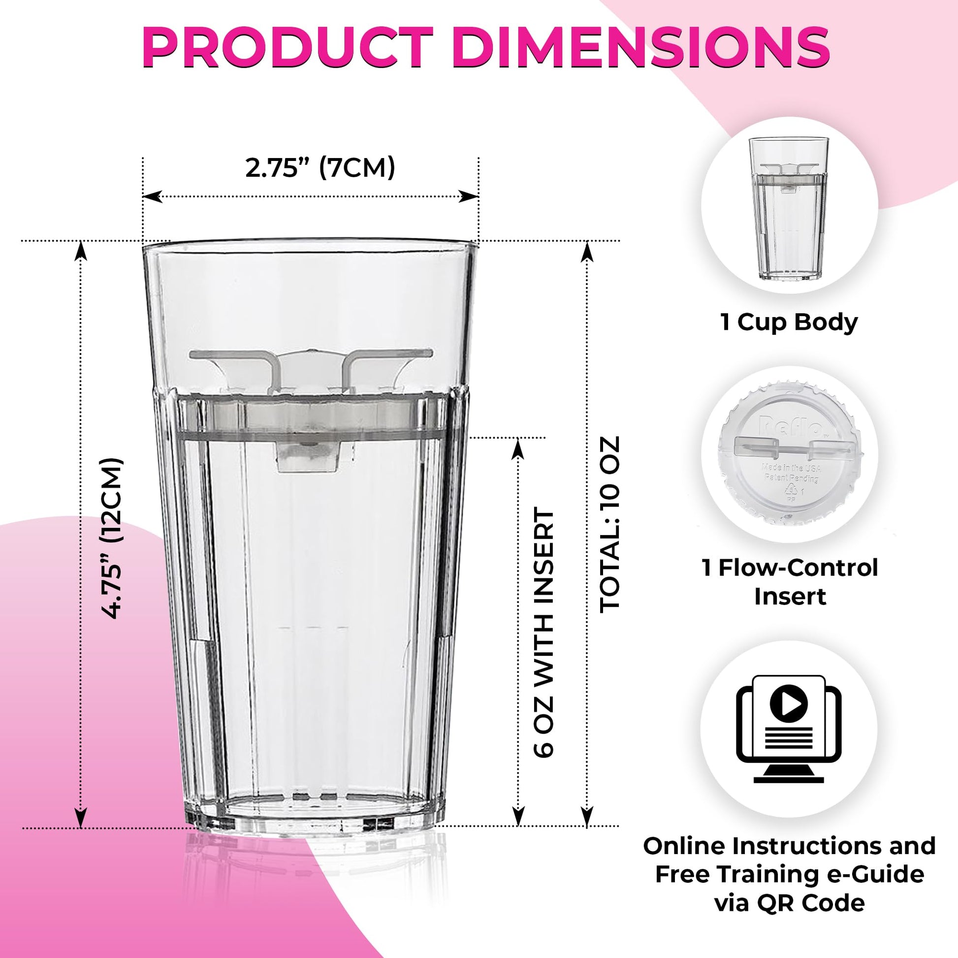 Reflo Smart Cup, Red-Violet
