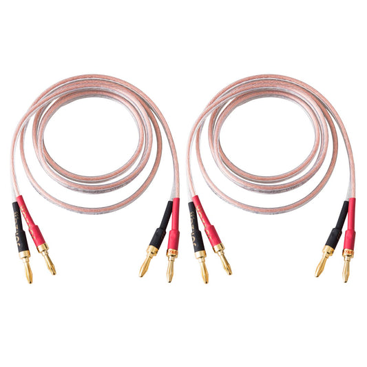 Alambre de Altavoz Audiófilo 13 AWG Oro Doble Cobre sin Oxígeno (2 m)