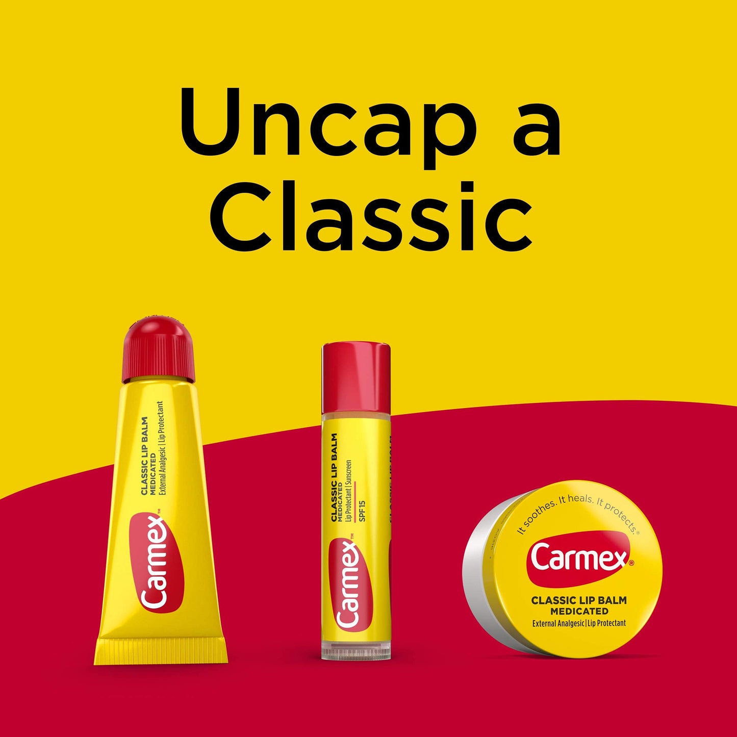 Carmex Lip Balm Moisturizing Original,0.15 oz (3 Count)