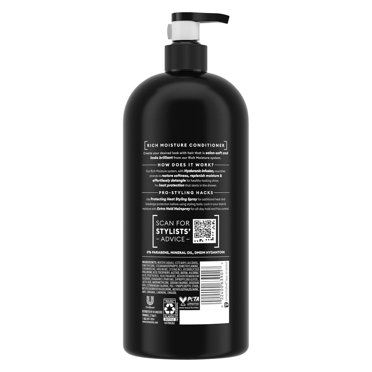 TRESemmé Conditioner with Pump, Moisture Rich, 39 oz