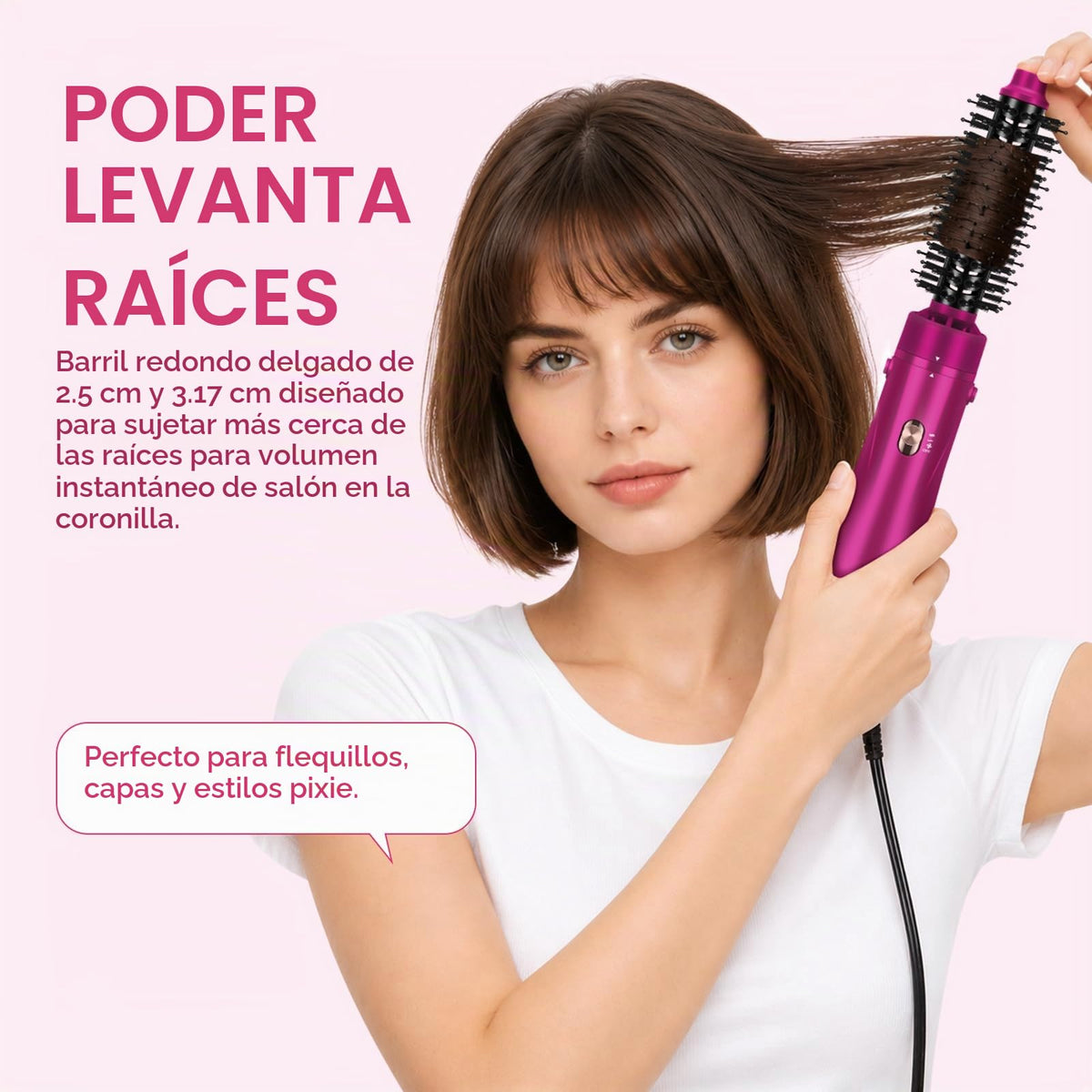 Cepillo 4 en 1 Aima Beauty Cerámica Aire Caliente