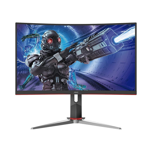 AOC Monitor Curvo 27" Gaming W-LED VA, Resolución 1920 x 1080p 165Hz, con Entradas de Video VGA/HDMI/DISPLAYPORT Bisel Ultra Delgado. Soporta VESA 46171612