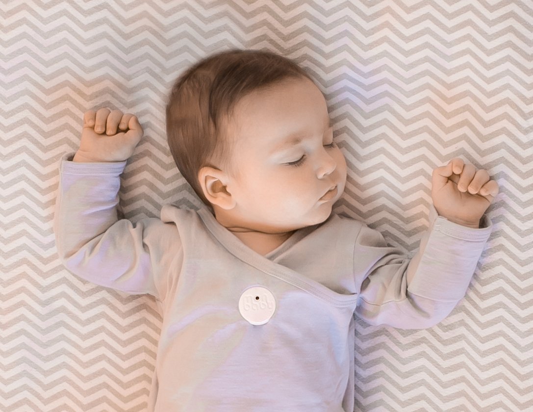 Monitor de Respiración MonBaby Azul con Conexión Bluetooth de Baja Energía para Bebé