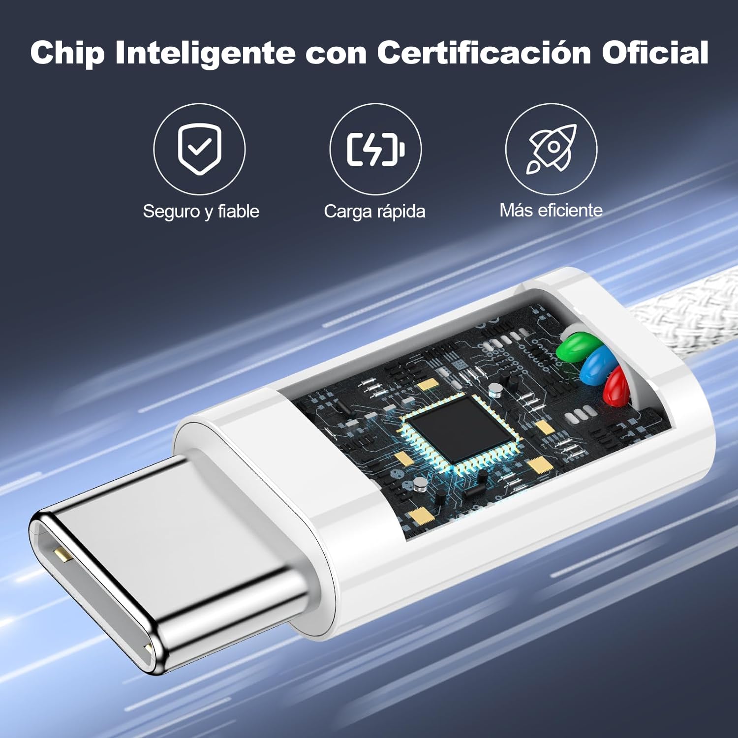 Cable USB C a USB C 2M, Cable Original para iPhone 16/15 Serie,100W Cable Tipo C a USB C Carga Rápida 20V 5A, Compatible con Macbook Pro, MacBook Air, iPad Pro,Samsung Galaxy,Google Pixel