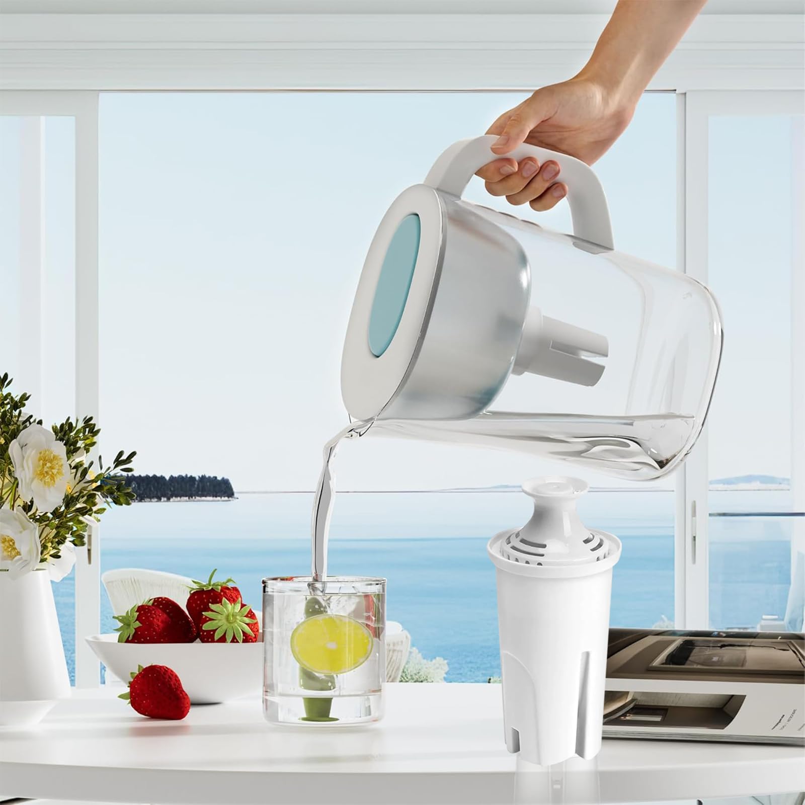 Set de Filtros de Agua Brita Longlast Azul Larga Duración y Ecológico