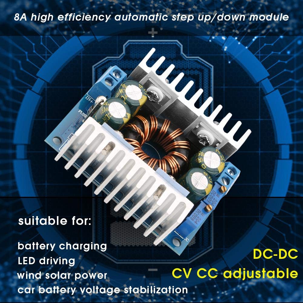 Módulo de Fuente de Alimentación Walfront Azul 5-30V a 1.25-30V Step Up Down Convertidor Regulador de Voltaje