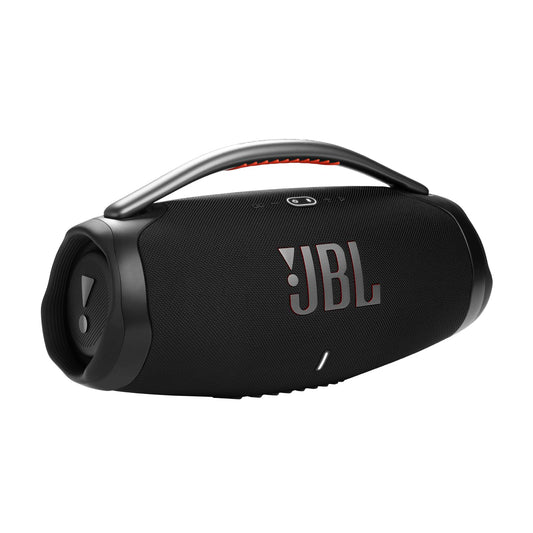 JBL Boombox 3 Bocina Portátil Bluetooth, 180W de Potencia, Reproducción 24 Horas, Resistente al Agua y Polvo IP67 - Negro