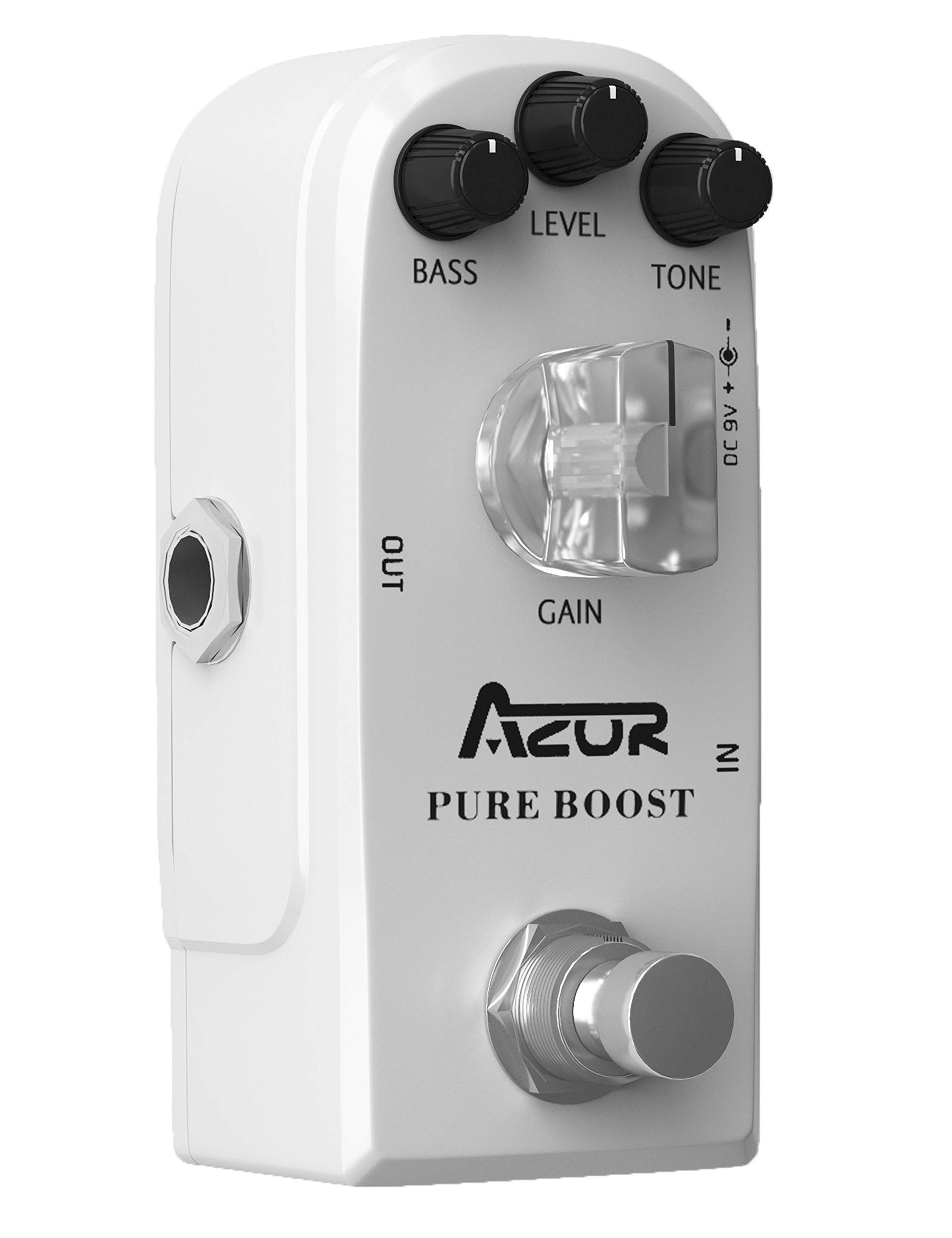 AZOR Pure Boost Pedal de efecto de guitarra Micro Clean Boost Pedal para guitarra eléctrica True Bypass