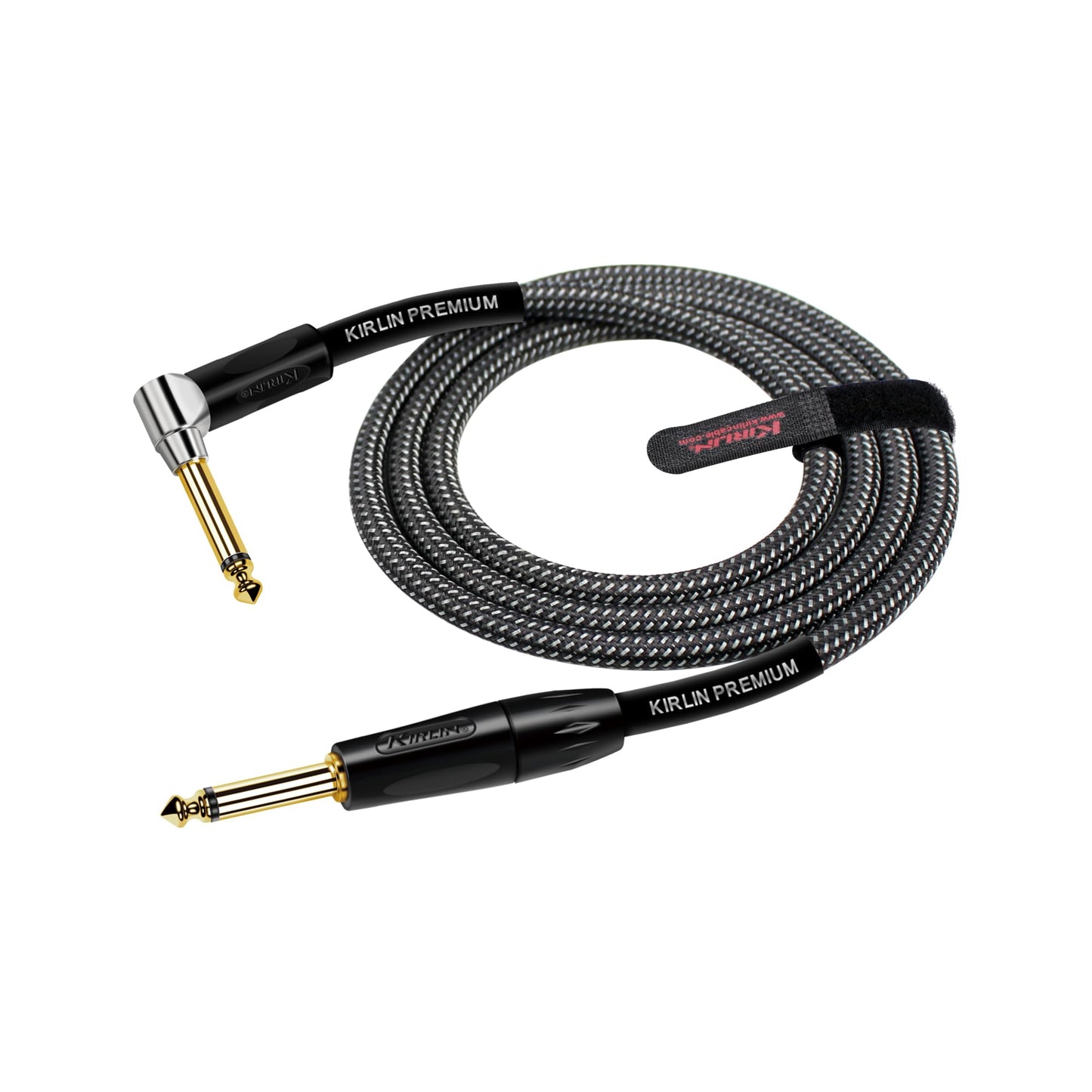 KIRLIN Cable de instrumento de ángulo recto a recto, ca, 10 feet