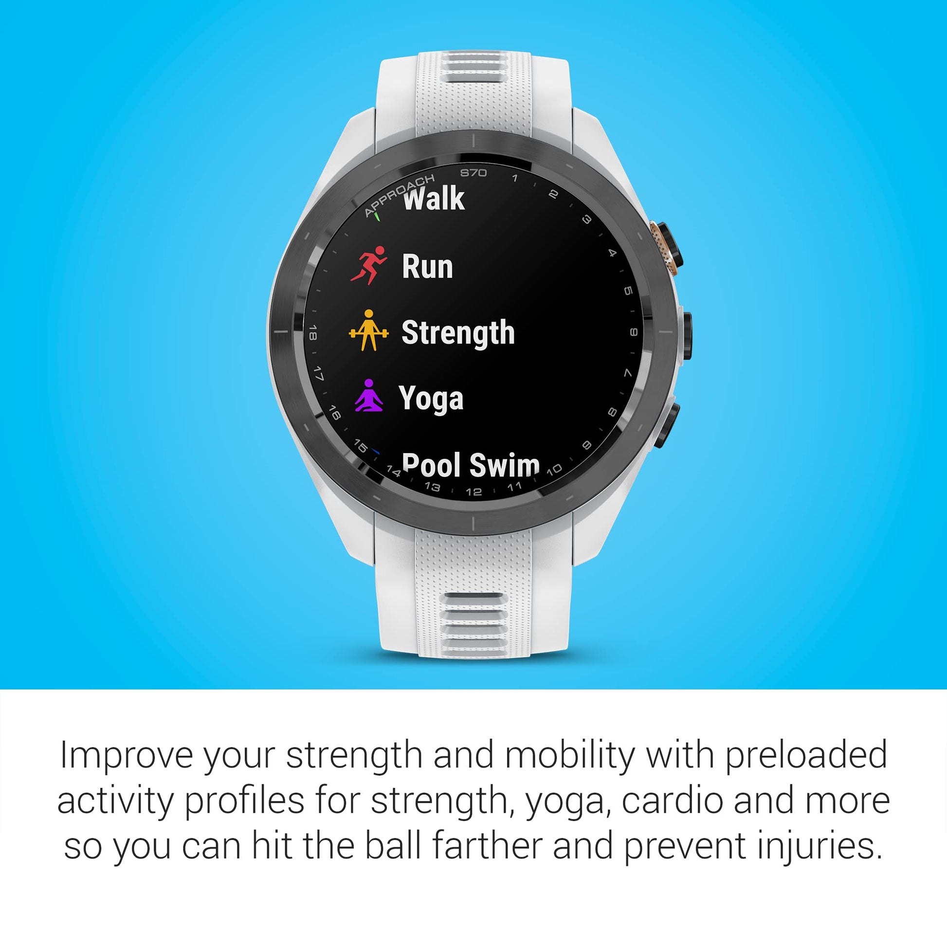 Garmin Approach S70 Blanco, 42 mm