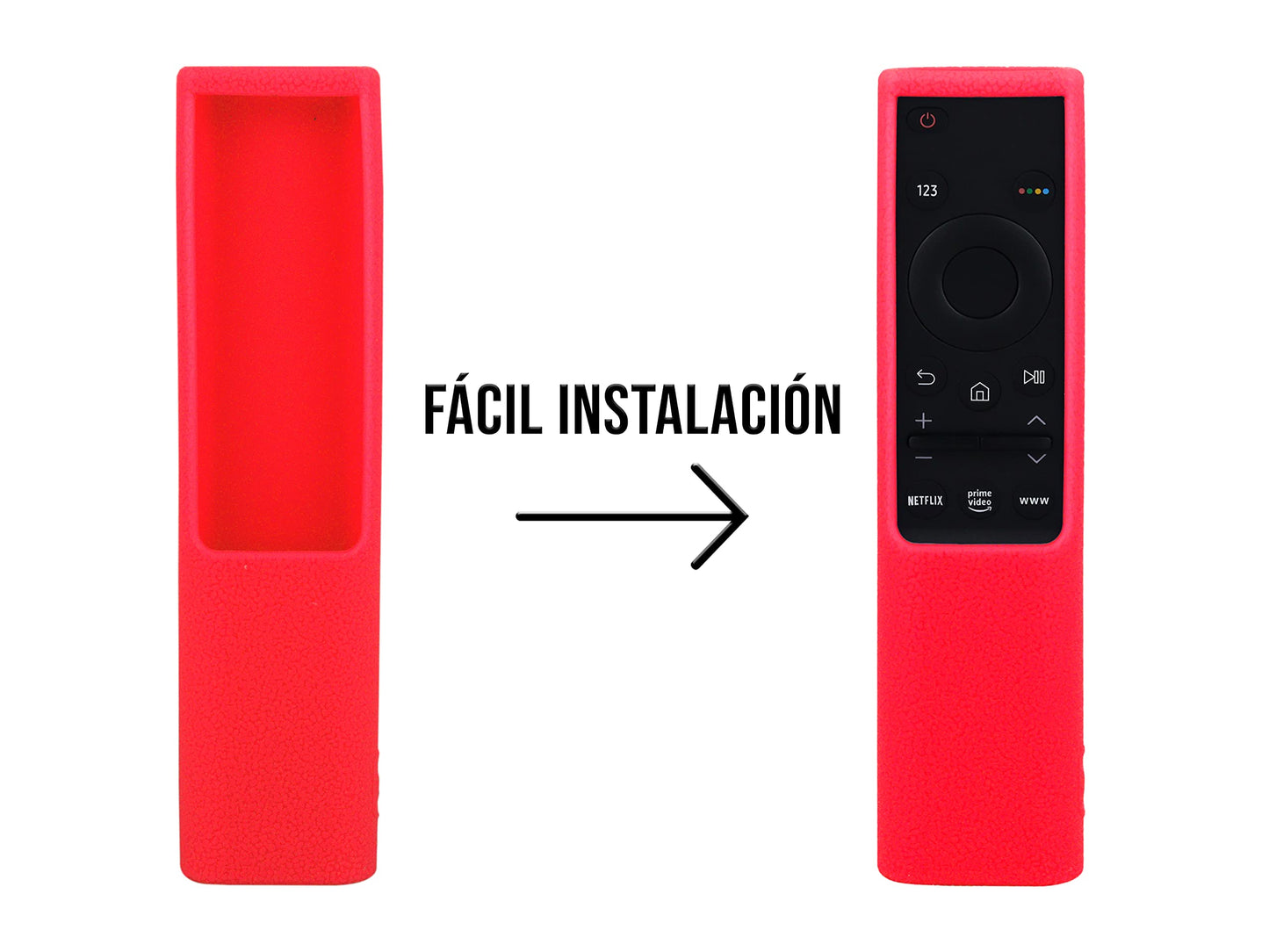 Funda para Control Samsung 4K Smart TV UHD Rojo