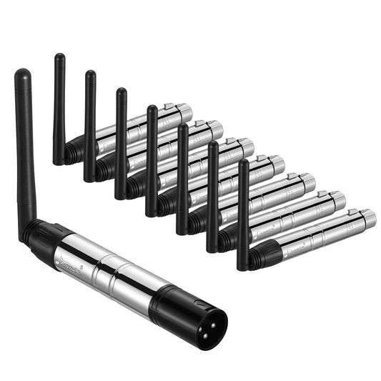 Donner 8 receptores inalámbricos DMX512 DMX Dfi DJ 2.4G y control de iluminación de 1 transmisor