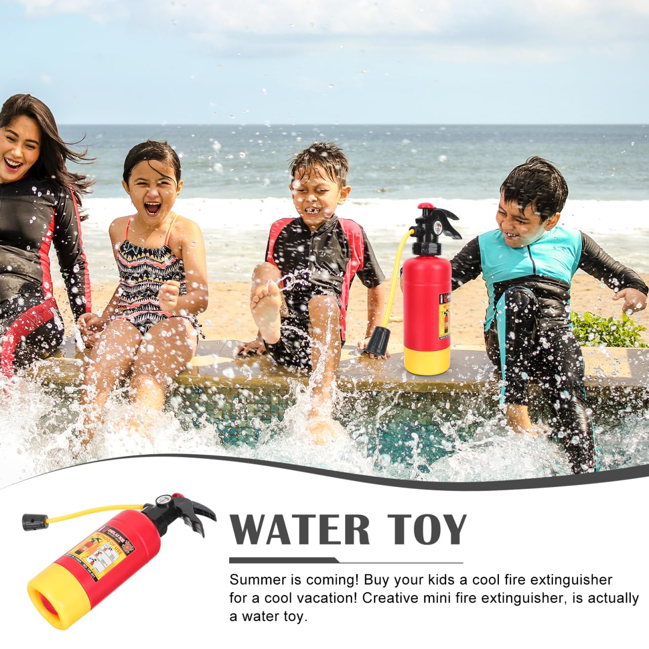 Cabilock Juguete De De Agua De Fuego Juguete De Lucha Al Aire De Agua Juguete De Presión De Aire De Agua De Agua Fuego 2a10bc El Plastico Rociar Agua Detector Niño