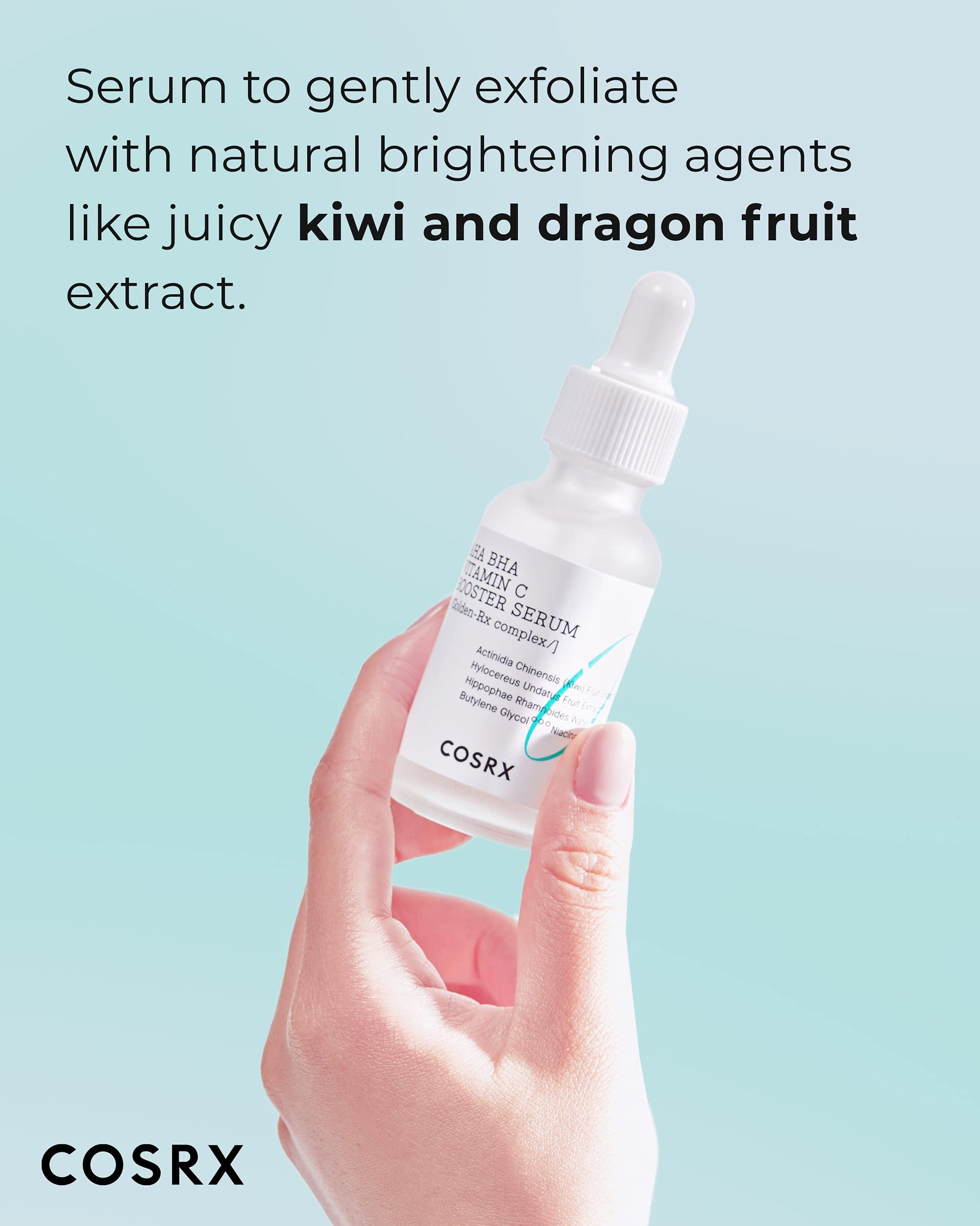 COSRX AHA BHA - Suero potenciador de vitamina C. Exfolia, ilumina, antienvejecimiento y mejora el tono y textura de la piel.