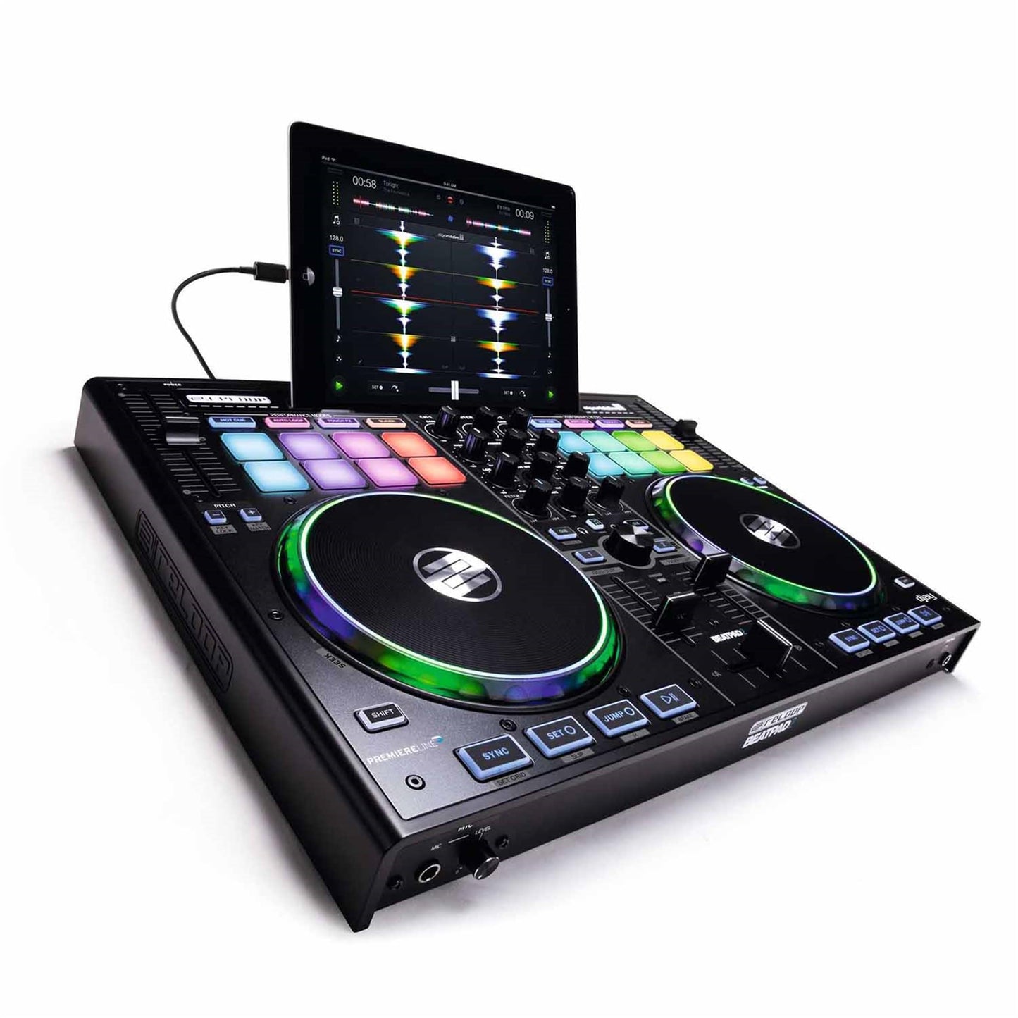 Controlador DJ Reloop Beatpad-2 Negro para iPad, Android y Mac