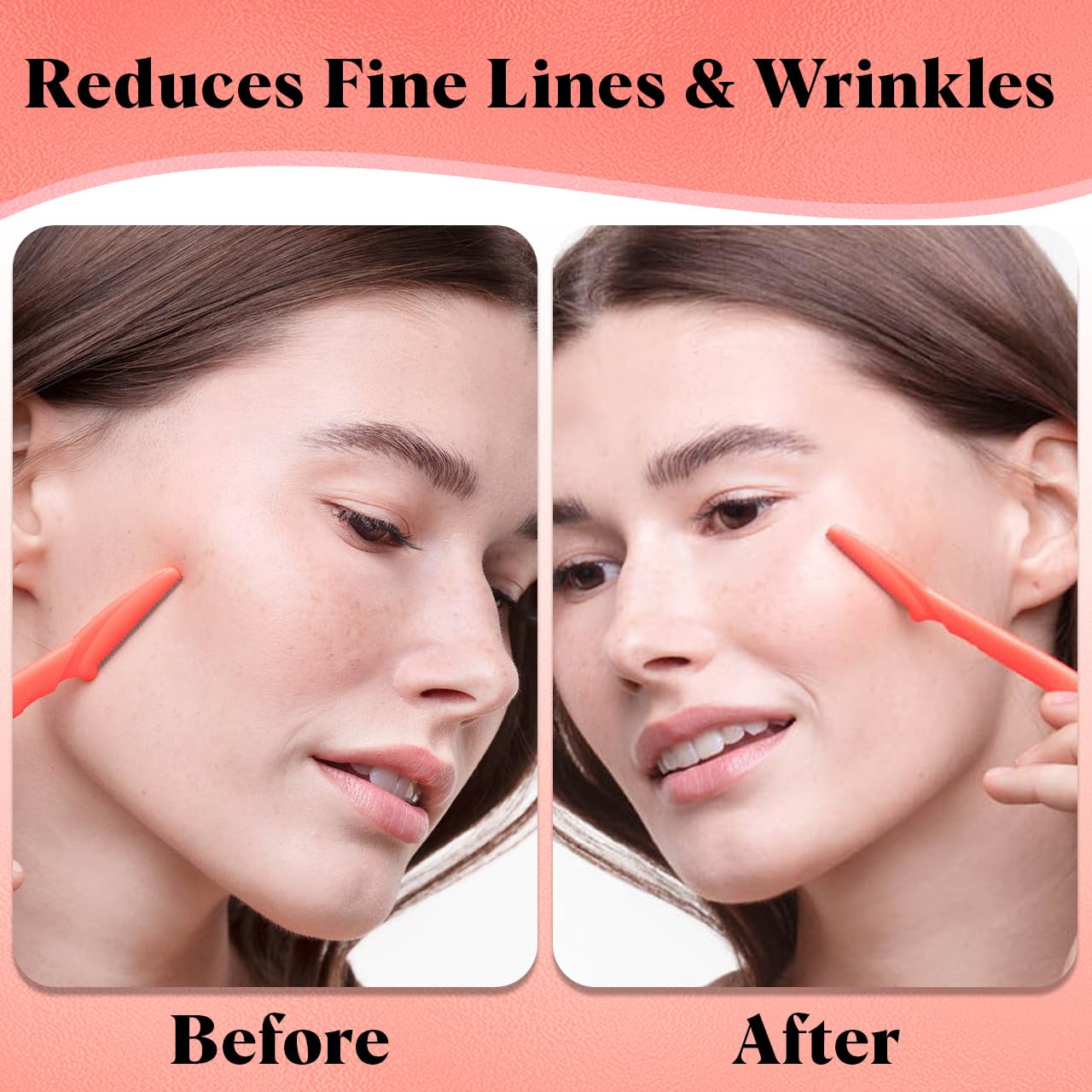 Kitsch- Herramienta de dermaplaning: afeitadoras faciales para mujeres y hombres, recortadora de cejas y afeitadora facial, depilación facial, afeitadoras faciales para mujeres y hombres, afeitadora D