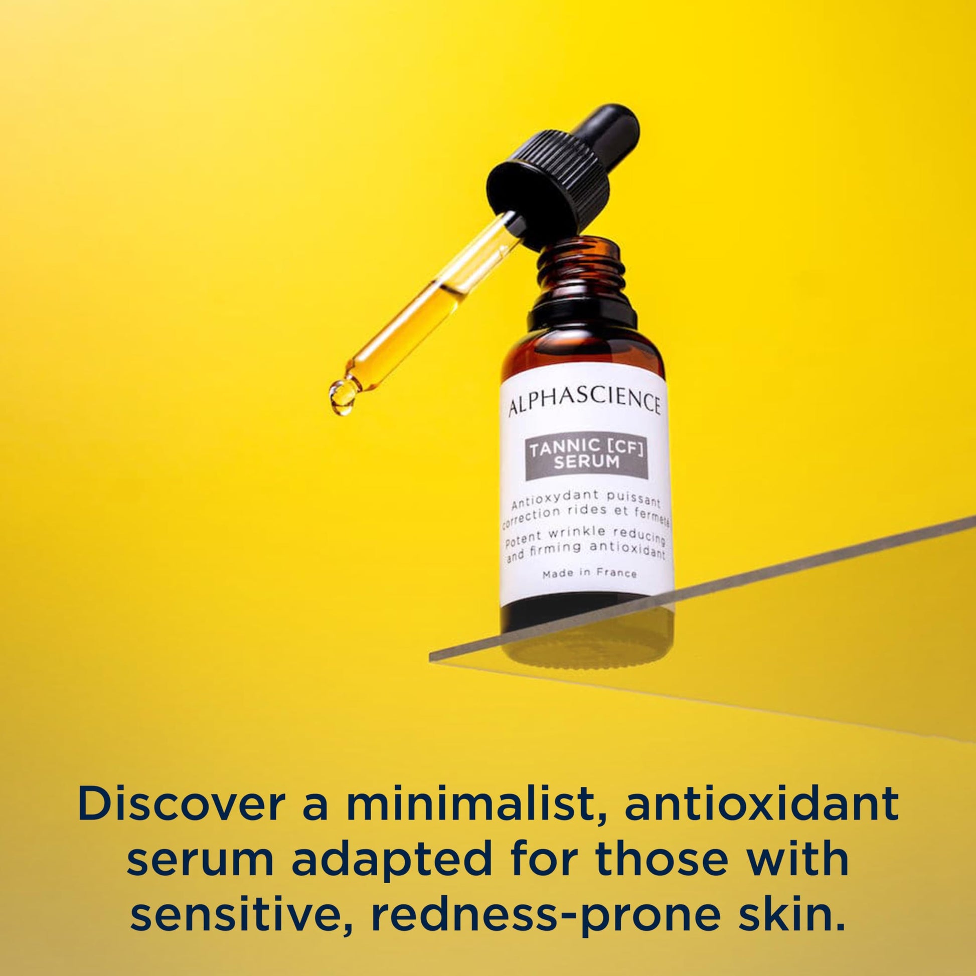 Serum Alphascience Tannic CF - Potente antioxidante antiarrugas, 30 ml