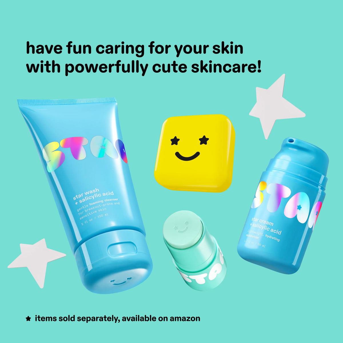 Starface Star Balm Magic Mint, Bálsamo Labial Hidratante con Manteca de Karité, Manteca de Cacao y Aceite de Coco, Sabor Cremoso a Menta, 4.25 g