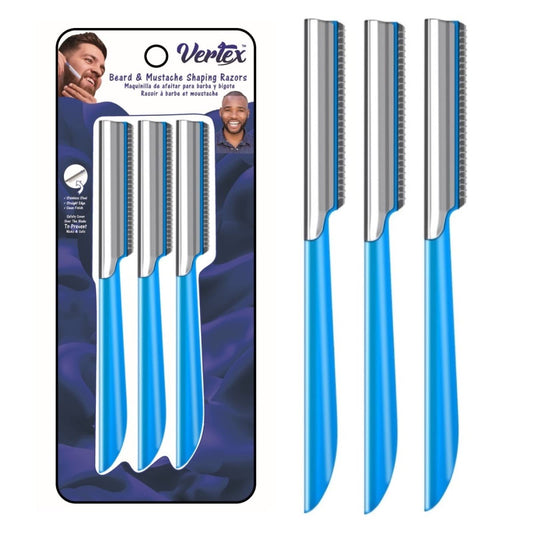 Beard Shaping Tool Travel Razor - For Clean Straight Beard Edges and Mustache Edge Shaping and Straight Edge Barber Razor Beard Shaper Kit Works Well With Beard Soap Oil