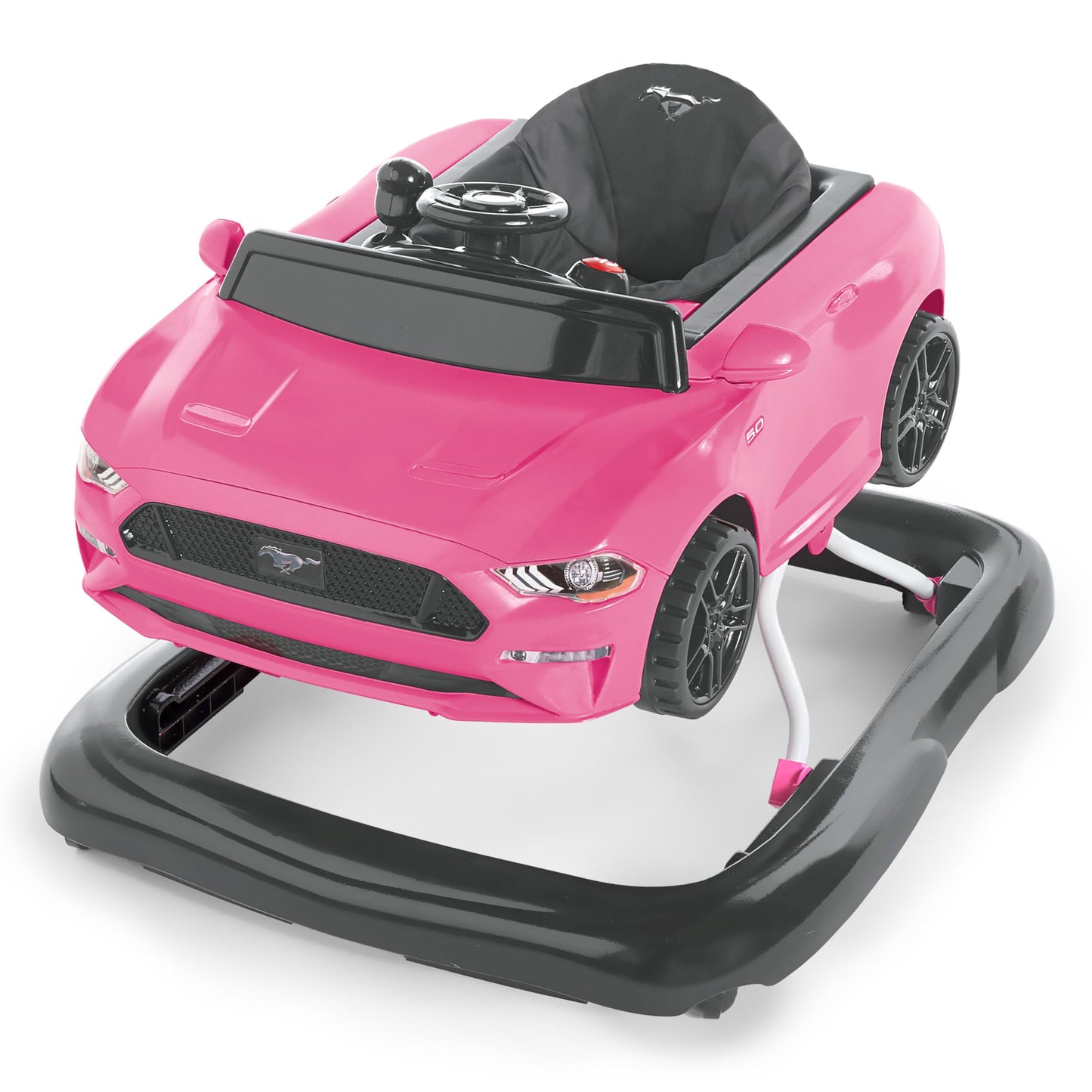 Bright Starts Andadera Ford Mustang 4 En 1, Rosa