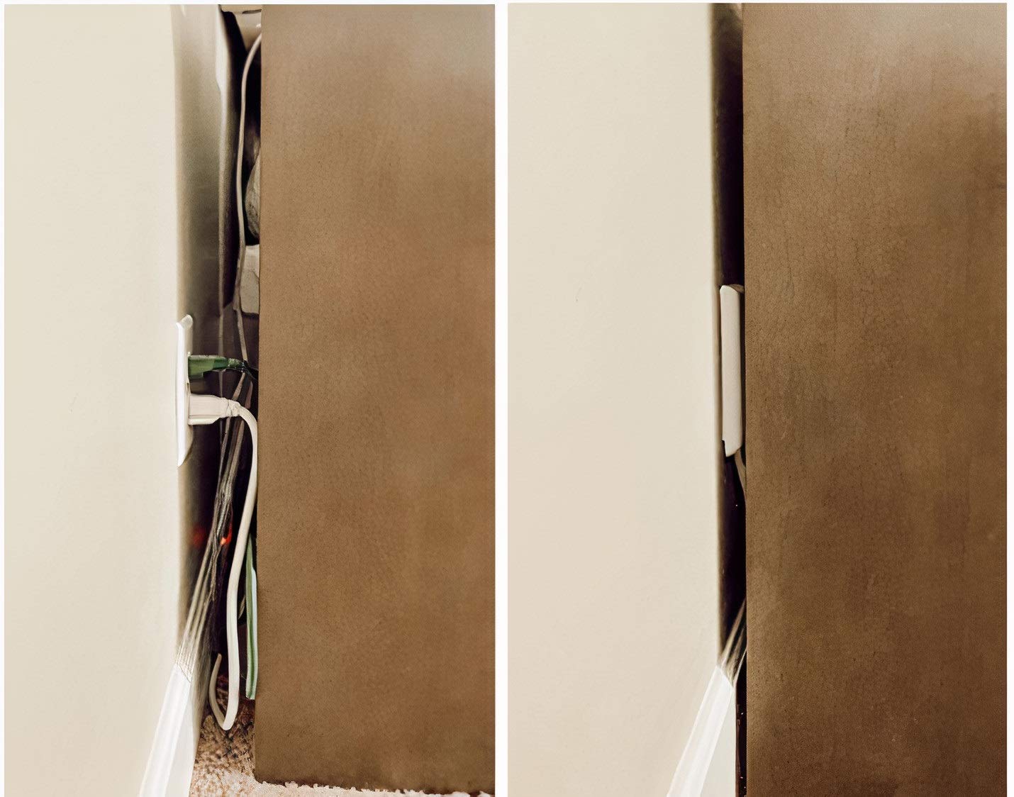 Cubierta de Toma de Corriente Sleek Socket Blanca ultra Fina con 3 Tomas