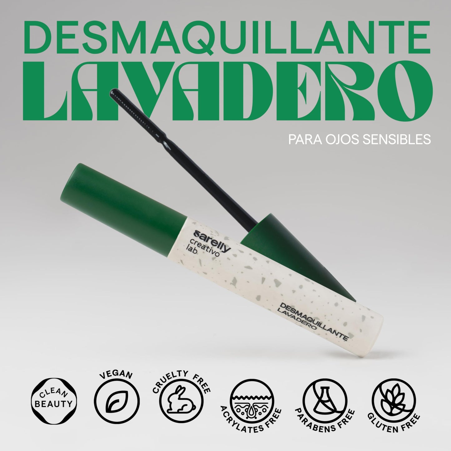 SARELLY CREATIVO LAB | Desmaquillante de Ojos Lavadero | Completa tu Cosmetiquera de Viaje - Cosmetiquera para Maquillaje y Bolsa de Maquillaje | Kit Skincare - Makeup - Belleza Mujer | 8gr