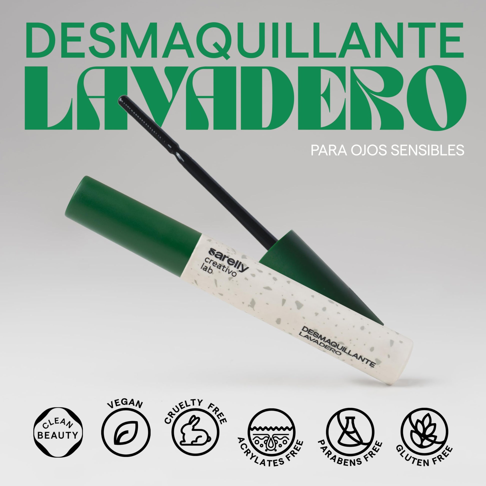 SARELLY CREATIVO LAB | Desmaquillante de Ojos Lavadero | Completa tu Cosmetiquera de Viaje - Cosmetiquera para Maquillaje y Bolsa de Maquillaje | Kit Skincare - Makeup - Belleza Mujer | 8gr