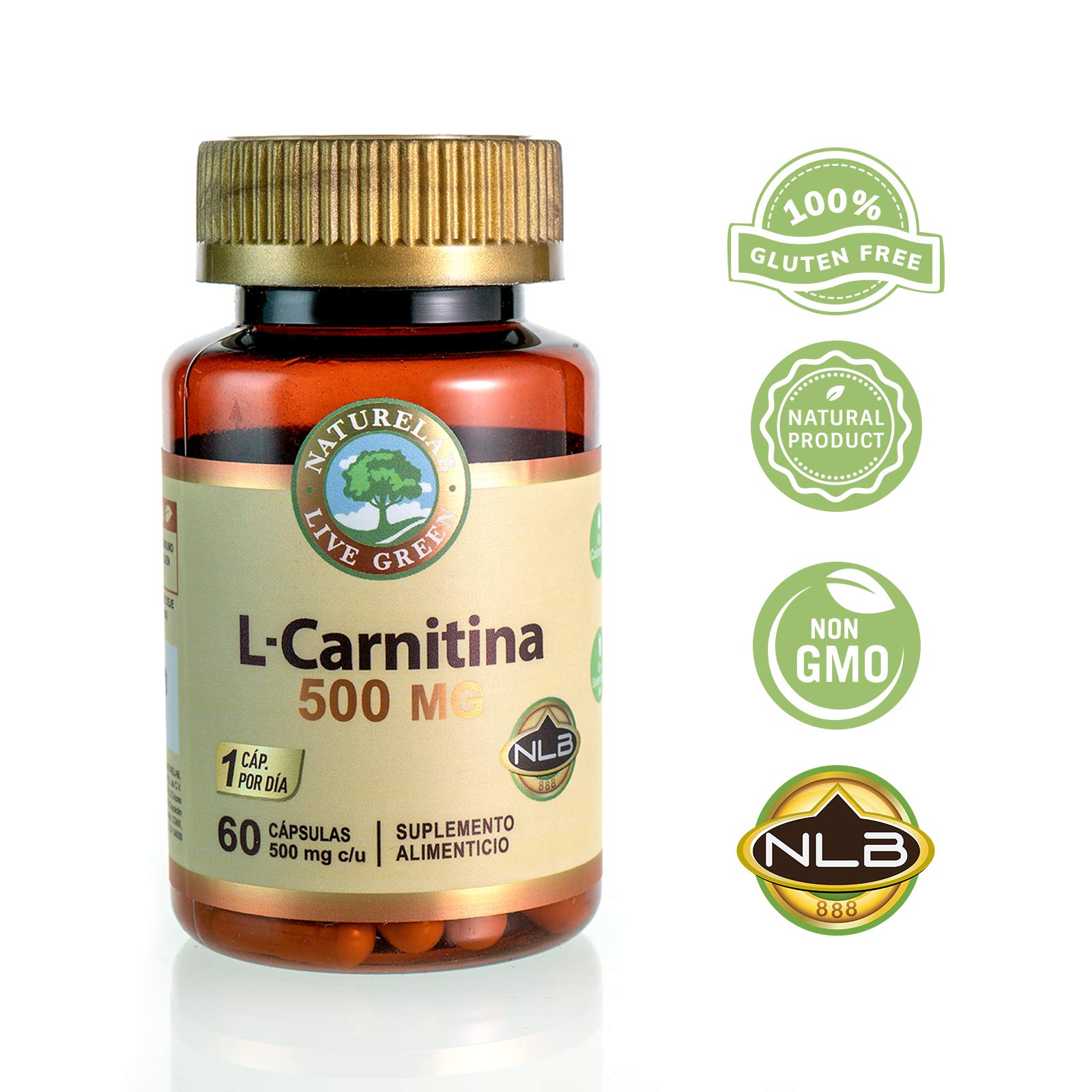 Cápsulas Naturelab L-Carnitina 500 mg
