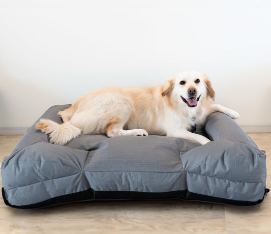 Cama para Perro Grande OGAGU Gris Resistente y Transpirable para Exterior