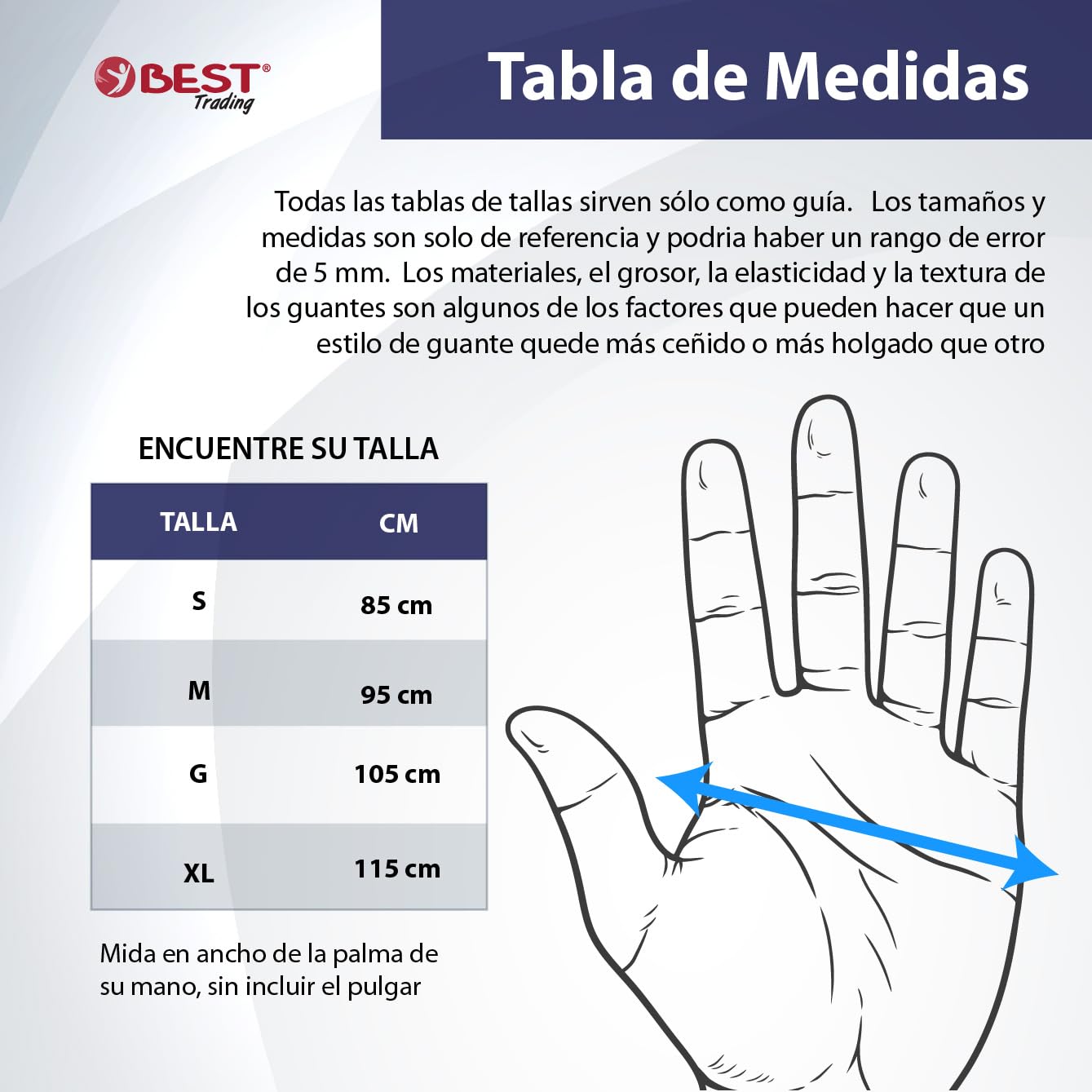 Best Trading 100 Guantes de Nitrilo Color Negro: Libres de Látex, Ajuste Perfecto sin Polvo, Guantes Premium con Tecnología Touchscreen. Seguridad y Funcionalidad en tus Manos (Grande)