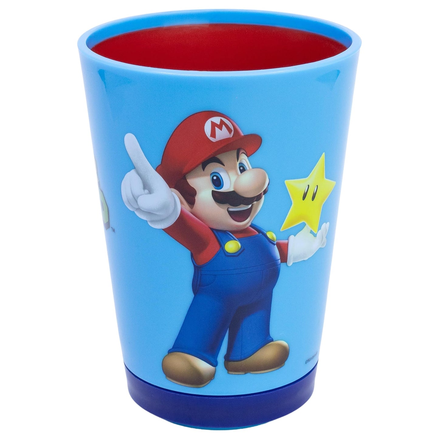 Stor – Vaso Antivuelco para Niños con Tecnología Smartgrip Drop Safe 470ml Super Mario | Producto Oficial con Licencia Nintendo | A Prueba de Derrames | El Vaso que No se Cae
