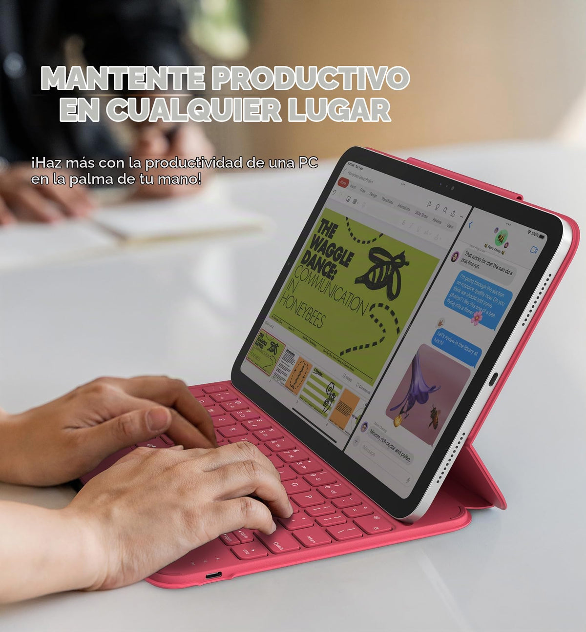 Funda para iPad Dexnor A16 11 Pulgadas Ultradelgada con Teclado Magnético y Retroiluminación